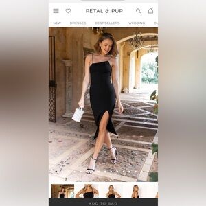 Petal and Pup Black Date Night Dress Size 2